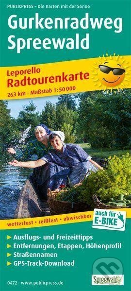 Gurkenradweg Spreewald 1:50 000 / cyklistická mapa (freytag&berndt)