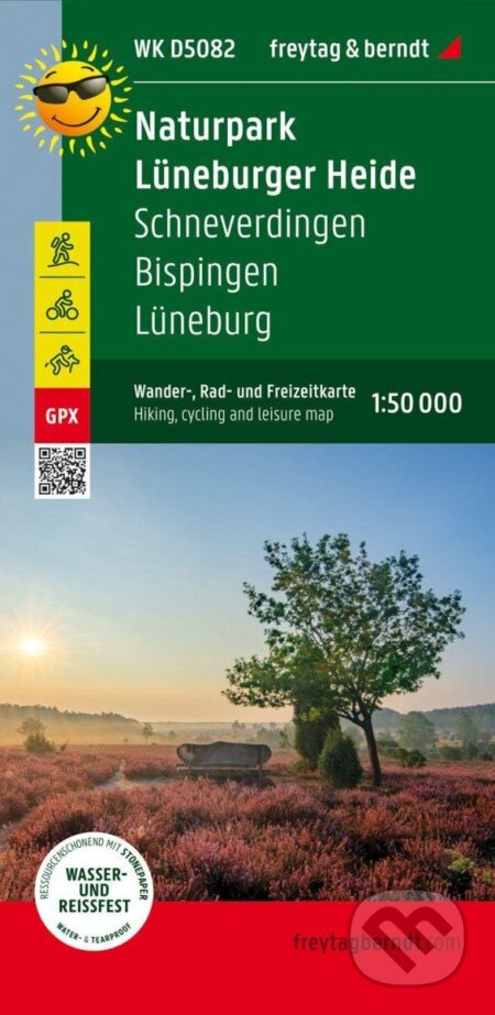 Přírodní park Lüneburské vřesoviště 1:50 000 / turistická a cykloturistická mapa (freytag&berndt)
