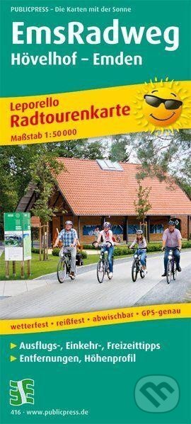 Kniha: EmsRadweg, Hövelhof-Emden 1:50 000 / cyklistická mapa (freytag&berndt)