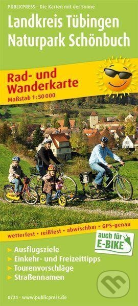 Kniha: Landkreis Tübingen-Naturpark Schönbuch 1:50 000 / cyklistická a turistická mapa (freytag&berndt)