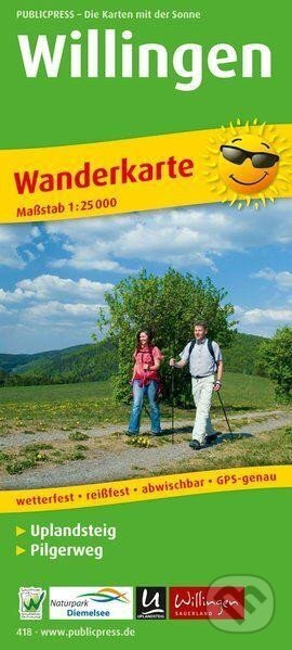 Kniha: Willingen / Uplandsteig 1:25 000 / turistická mapa (freytag&berndt)