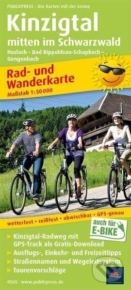 Kniha: Kinzigtal mitten im Schwarzwald 1:50 000 / cyklistická a turistická mapa (freytag&berndt)