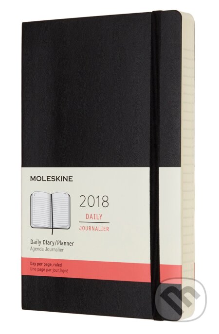 Moleskine – 12-mesačný čierny diár 2018, Moleskine, 2017