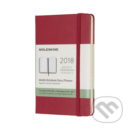 Moleskine – 12-mesačný plánovací ružový zápisník 2018, Moleskine, 2017