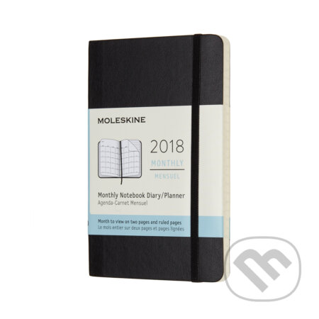 Moleskine – 12-mesačný čierny diár 2018 (Moleskine)
