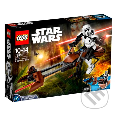 LEGO Constraction Star Wars 75532 Prieskumný vojak a speederová motorka, LEGO, 2017