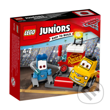 LEGO Juniors Zastávka v boxech Guida a Luigiho, LEGO, 2017