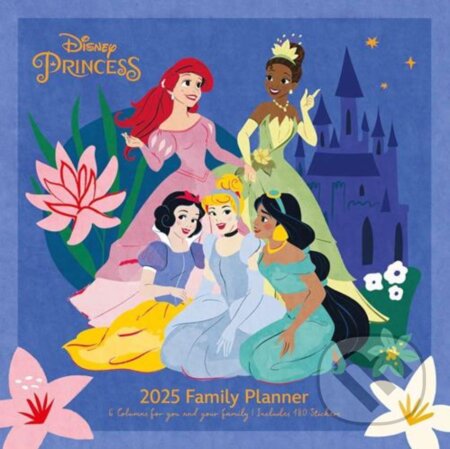 Oficiálny nástenný kalendár - organizér Disney 2025: Princezné (). , 2024