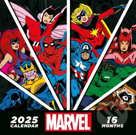 Oficiálny nástenný kalendár 2025 - 16 mesiacov Marvel: Avengers Comics (Avengers). Avengers, 2024
