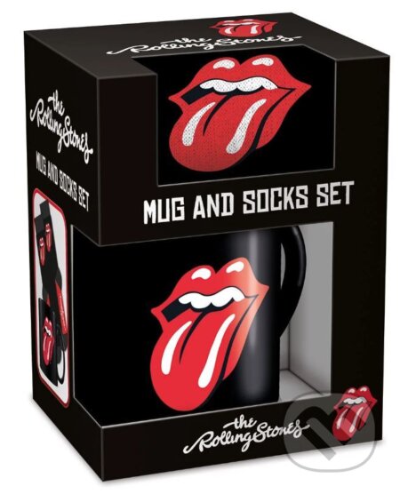 Darčekový set - hrnček s ponožkami Rolling Stones: Tongue (). , 2024
