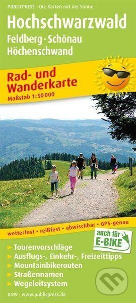 Kniha: Horní Černý les, Feldberg-Schönau-Höchenschwand 1:50 000 / cyklistická a turistická mapa (freytag&berndt)