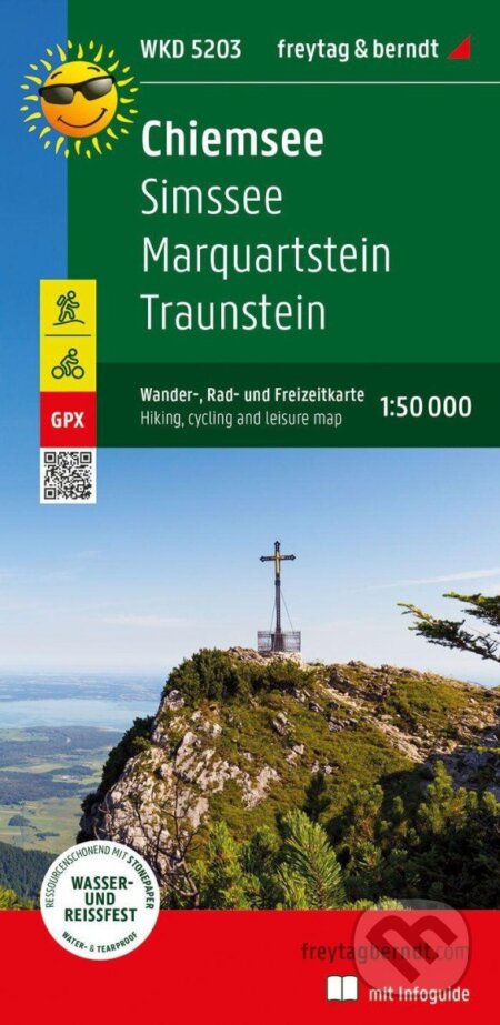 Kniha: Chiemské jezero 1:50 000 / turistická a cykloturistická mapa s informačním průvodcem (freytag&berndt)