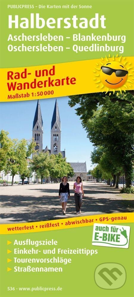 Kniha: Halberstadt-Aschersleben-Blankenburg-Oschersleben-Quedlinburg 1:50 000 / cyklistická a turistická mapa (freytag&berndt)