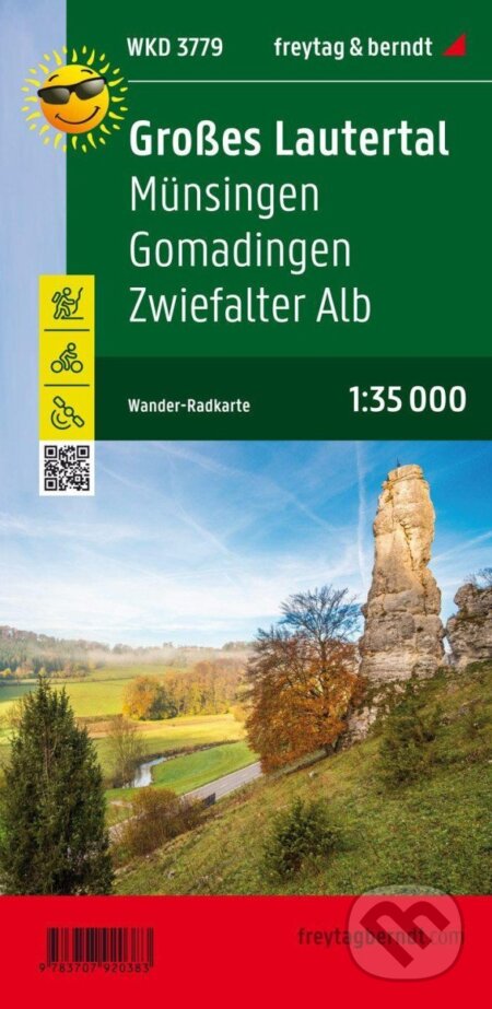 Kniha: Großes Lautertal 1:35 000 / turistická a cykloturistická mapa (freytag&berndt)