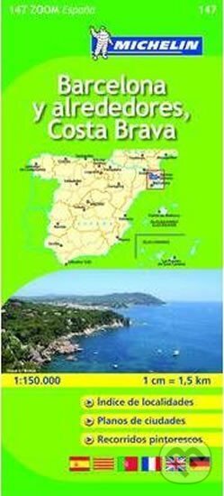 Kniha: Barcelona Y Alreded. C. Brava - Map (Michellin)