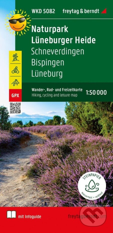Kniha: Přírodní park Lüneburské vřesoviště 1:50 000, s informačním průvodcem / turistická a cykloturistická mapa (freytag&berndt)
