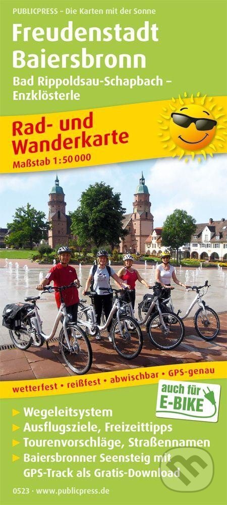 Kniha: Freudenstadt-Baiersbronn, Bad Rippoldsau-Schapbach-Enzklösterle 1:50 000 / cyklistická a turistická mapa (freytag&berndt)