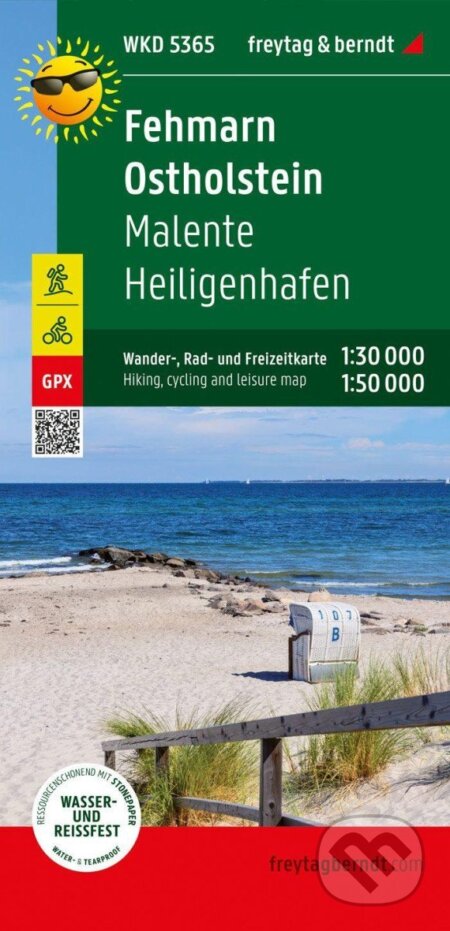 Kniha: Fehmarn-Ostholstein 1:50 000 / turistická a cykloturistická mapa (freytag&berndt)