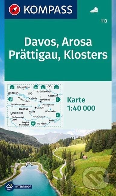 Kniha: Davos, Arosa, Prättigau, Klosters 1:40T (Marco Polo)