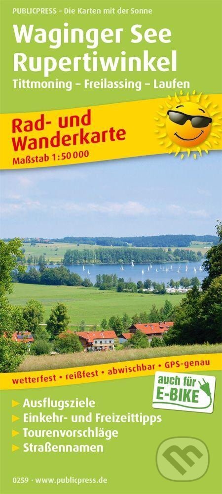 Kniha: Waginger See, Rupertiwinkel, Tittmoning-Freilassing – běh 1:50 000 / cyklistická a turistická mapa (freytag&berndt)