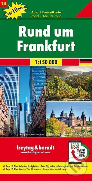 Kniha: Okolí Frankfurtu nad Mohanem 1:150 000 / automapa (freytag&berndt)