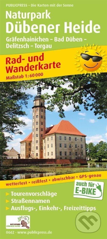 Kniha: Přírodní park Düben Heath, Gräfenheinichen-Bad Düben-Delitzsch-Torgau 1:60 000 / cyklistická a turistická mapa (freytag&berndt)