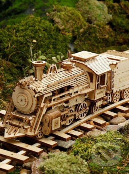 Lokomotíva (NiXiM Dřevěné 3D puzzle) - puzzle z kategorie 3D puzzle