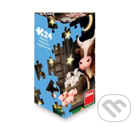 Dino triangl Zvířátka na farmě 24 dílků