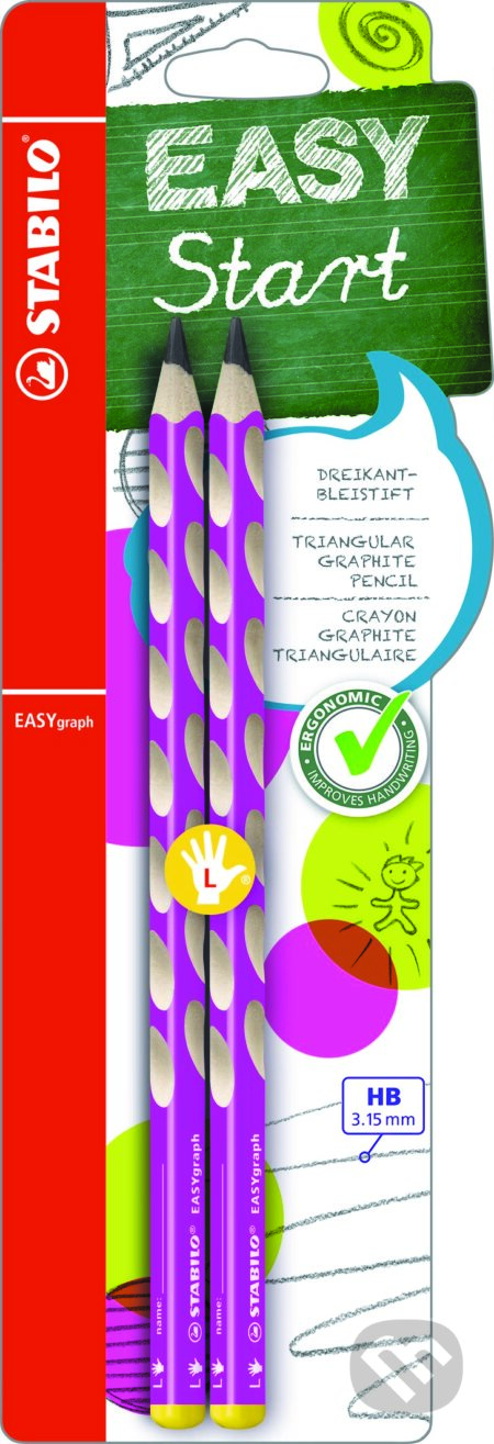 Ergonomická ceruzka EASYgraph 2 kusy (Modrá pre ľavákov)