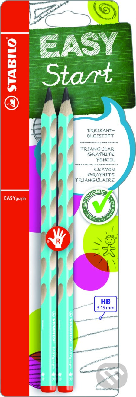 Ergonomická ceruzka EASYgraph 2 kusy (Modrá pre pravákov)