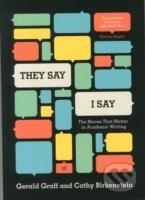 Kniha: They Say / I Say (Gerald Graff a Cathy Birkenstein). W. W. Norton & Company, 2014