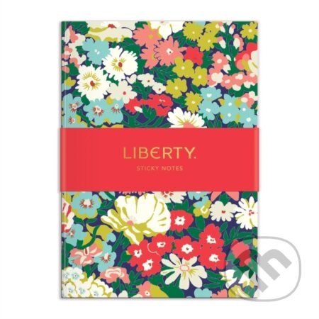 Kniha: Liberty Floral Sticky Notes Hard Cover Book (Galison)