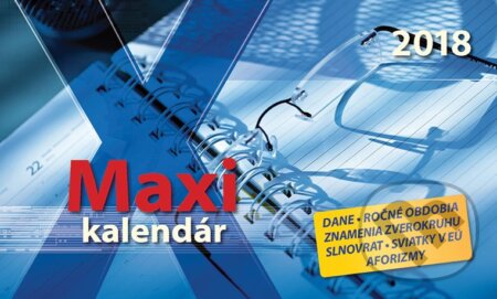 Maxi kalendár 2018, Spektrum grafik, 2017