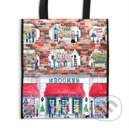 Michael Storrings A Day at the Bookstore Reusable Shopping Bag - kniha z kategorie Zdraví a životní styl