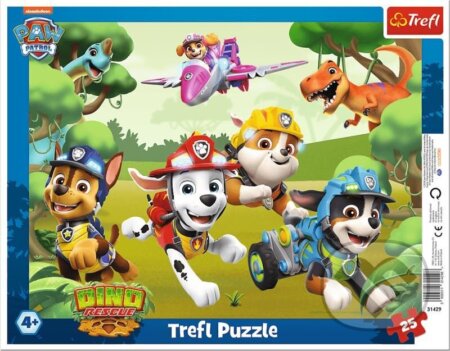 Tlapková patrola: Úžasné psí triky - puzzle z kategorie 15 - 60 dílků