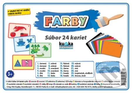Súbor 24 kariet - Farby - Petr Kupka, Kupka, 2017