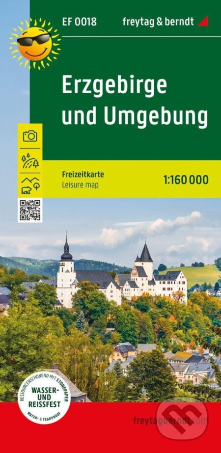 Kniha: Krušné hory a okolí 1:160 000 / rekreační mapa (freytag&berndt)
