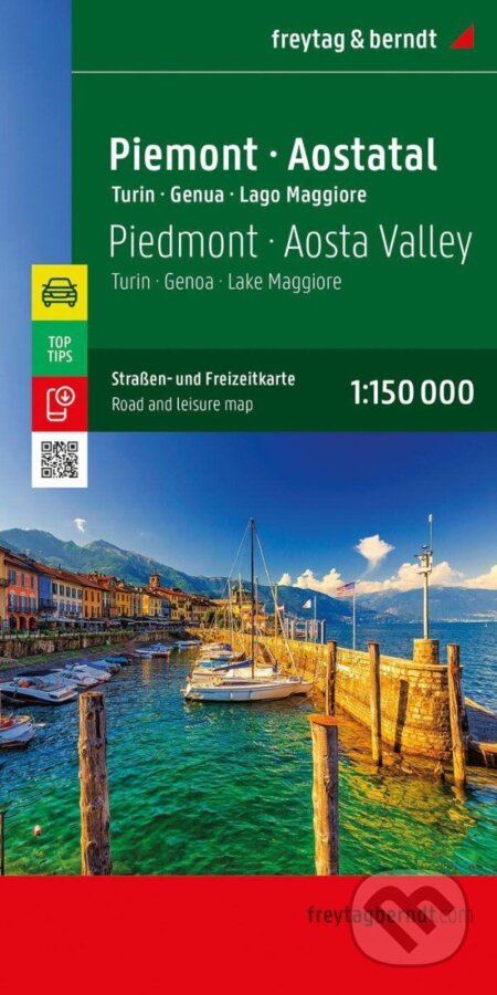 Kniha: Piemont – údolí Aosta 1:150 000 / automapa + rekreační mapa (freytag&berndt)