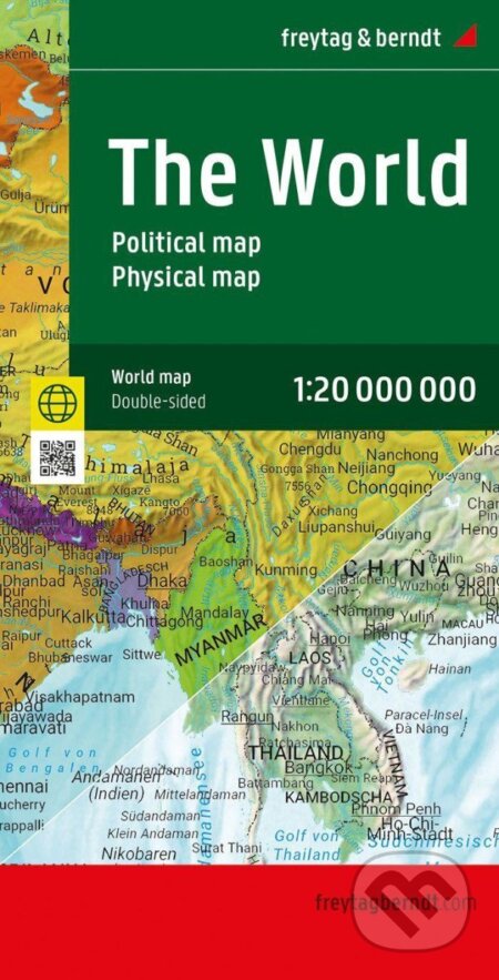 Kniha: Mapa světa 1:20.000.000 / politická, fyzická (mezinárodní verze) (freytag&berndt)
