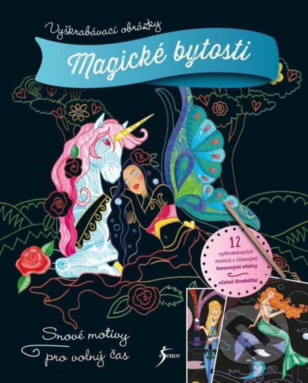 Vyškrabávací obrázky: Magické bytosti - kniha z kategorie Omalovánky