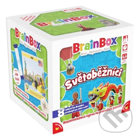 Spoločenská hra: BrainBox: Světoběžníci (postřehová a vědomostní hra) (ADC BF)