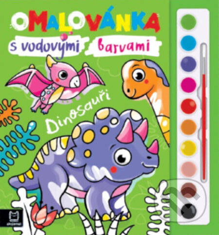 Omalovánka s vodovými barvami Dinosauři - Anna Podgórska, Sylwia Filipczak, Aksjomat, 2025