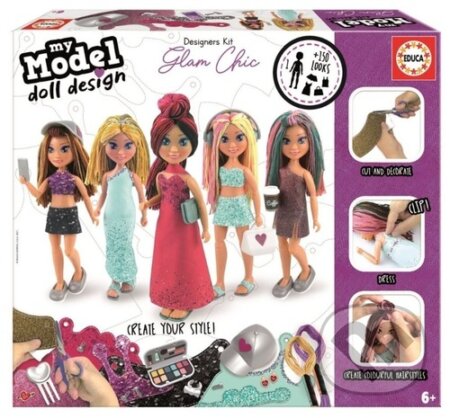 Spoločenská hra: Kreativní sada My Model Doll Design Glam Chic (Educa). Educa, 2024
