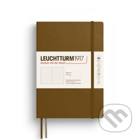 Leuchtturm1917 Zápisník Spice Brown Softcover A5 tečkovaný