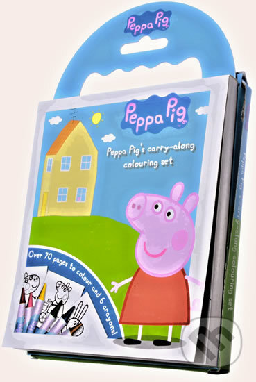 Prasátko Peppa - 60 omalovánek s voskovkami + DVD, Urania, 2014