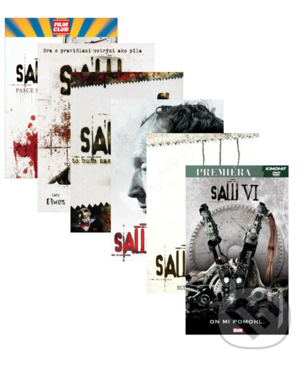 SAW I - VI  (Kolekce 6  DVD) - James Wan, Darren Lynn Bousman, David Hackl, Kevin Greutert