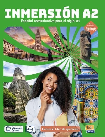 Inmersión A2: Libro del estudiante + cuaderno de ejercicios - kniha z kategorie Jazykové učebnice a slovníky