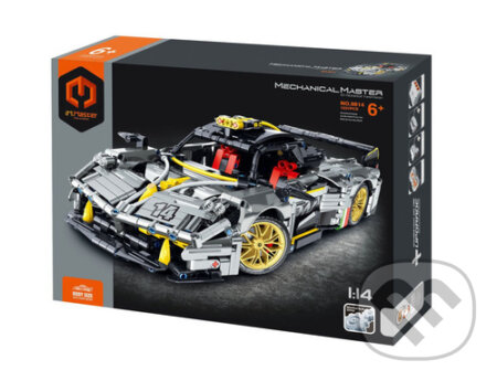 Stavebnice iM.MASTER auto s mechanickým pohonem (plast 1237 dílků v krabici 35x27x7cm) - hra z kategorie Stavebnice