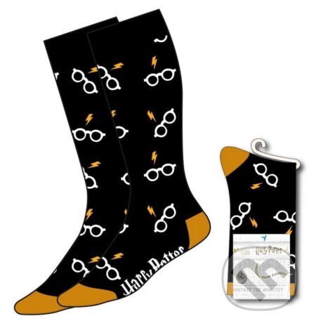Pánske ponožky Harry Potter: Okuliare (veľkosť EU 38-45)