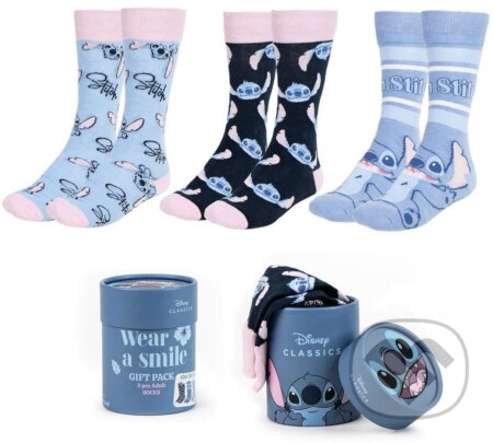 Set 3 párov panských ponožiek Disney - Lilo & Stitch: Nápisy a Ikony Stitche (Veľkosť EU 36-43) (). , 2025